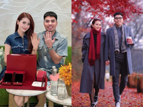 Huyền Trang "Mù Tạt" - Đức Huy khoe nhẫn cưới khi kỷ niệm một năm yêu nhau