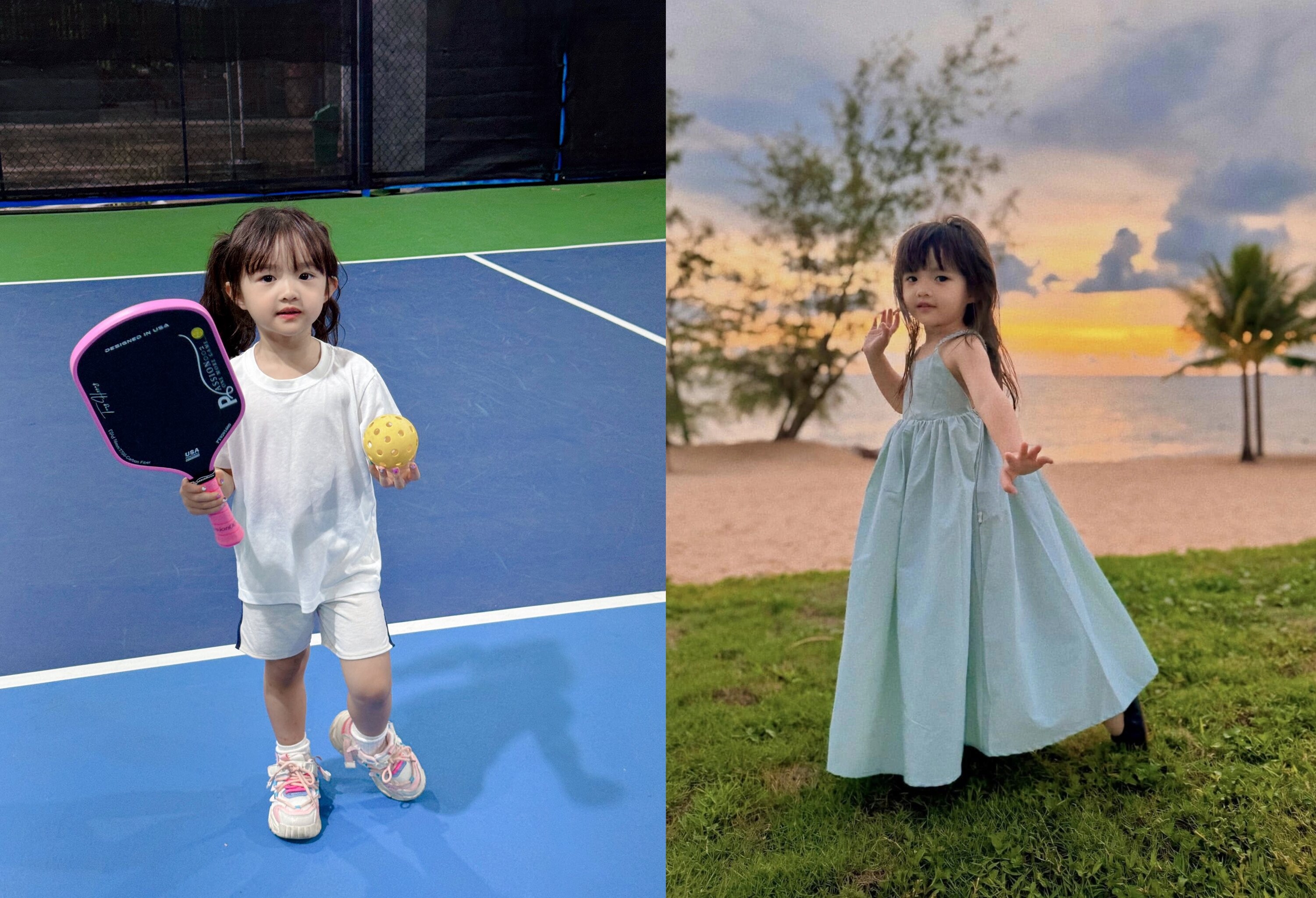 Lên 5 tuổi, bé Winnie được khen có ngoại hình xinh xắn, tự tin trước ống kính.