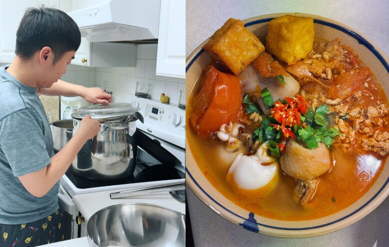 Diễm Hương khoe những món ăn ông xã bồi bổ cho vợ.