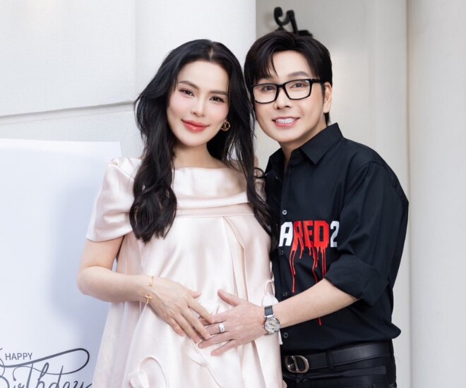 Hoa hậu Phương Lê và NSƯT Vũ Luân đón con chung đầu tiên.