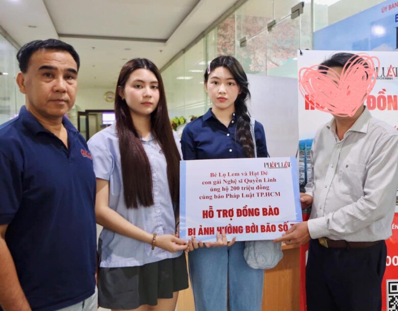 Quyền Linh ủng hộ 2 con gái tự thực hiện các hoạt động thiện nguyện.