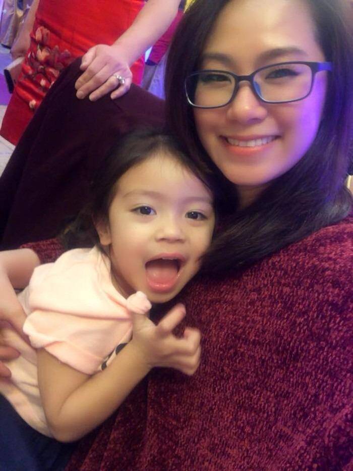 Hình ảnh hiếm hoi của con gái được Lương Bích Hữu chia sẻ hồi năm 2019.