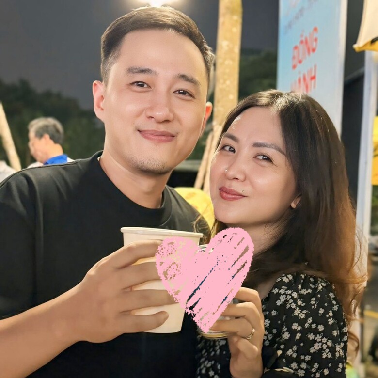 MC Ngọc Huy và vợ - BTV Trần Thu Hường.