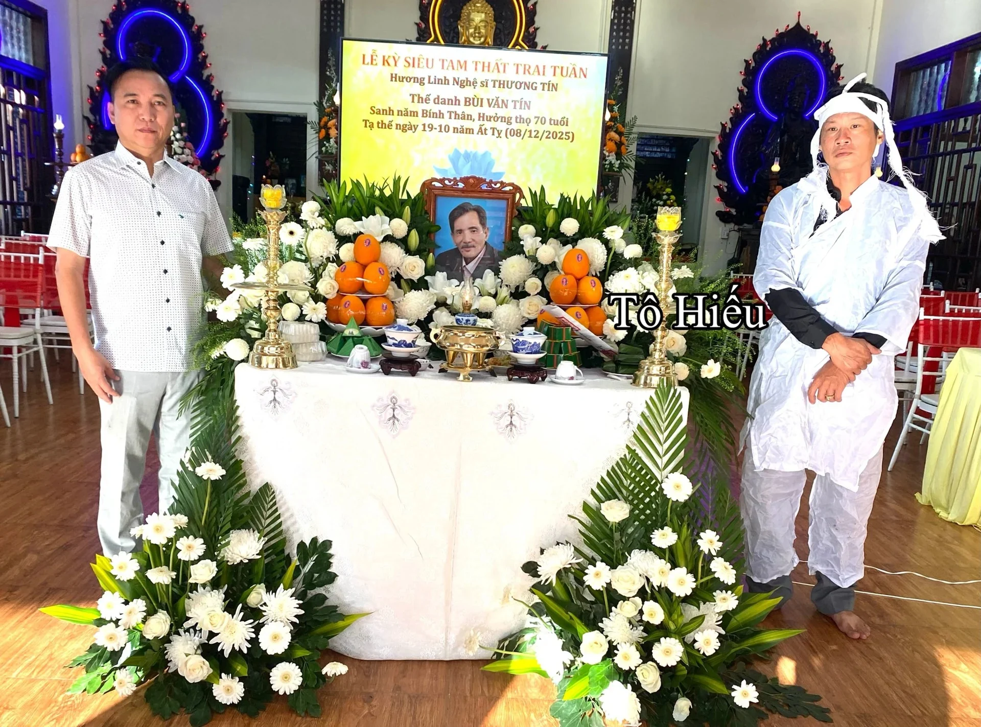 Nhạc sĩ Tố Hiếu giúp đỡ gia đình Thương Tín lo hậu sự.