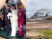 Giải trí - Đỗ Thị Hà và thiếu gia Viết Vương đội mưa làm lễ thành hôn, rạp cưới lớn nhất Quảng Trị bị rách do bão số 12