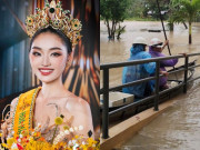 Giải trí - Hoa hậu Yến Nhi khẩn cấp báo tin bố ruột đuối sức bị lật thuyền giữa nước lũ, mất liên lạc phải cầu cứu