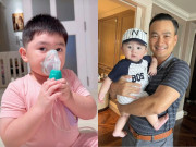 Giải trí - Con trai Chi Bảo bị viêm phế quản liền tự cầm bình xông mũi, sốt 3 lần/ngày vẫn ngoan không quấy