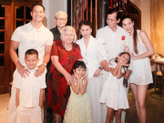 Giải trí - Mẹ Hồ Ngọc Hà kỷ niệm 45 năm ngày cưới với chồng Pháp, 2 thông gia Thụy Điển cùng con rể Kim Lý đến chúc mừng