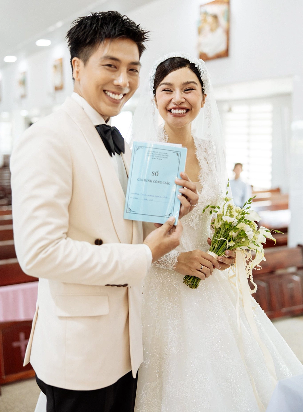 Thu Trang và Quang Sơn tổ chức lễ cưới hồi tháng 7/2025.