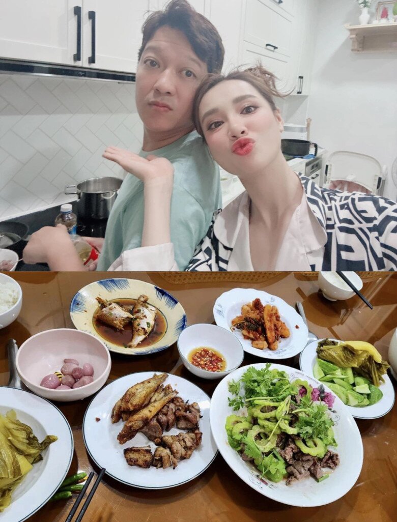 Danh hài Mười Khó thường xuyên vào bếp nấu ăn bồi bổ cho vợ.