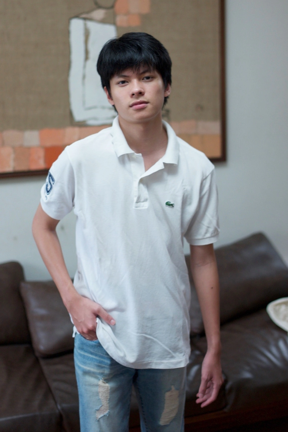 Quý tử NSND Trần Lực sở hữu ngoại hình điển trai ở tuổi 17.