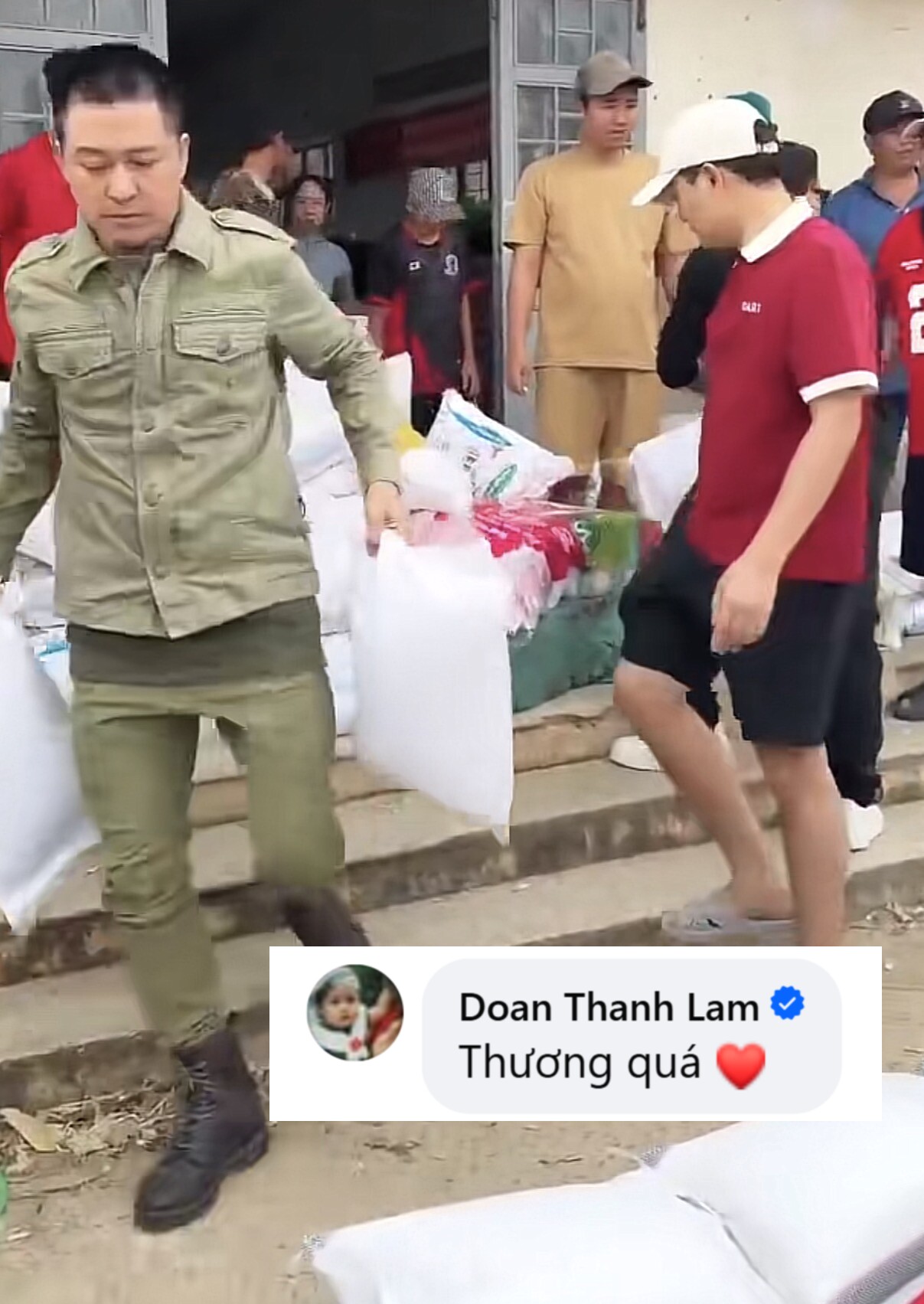 Diva Thanh Lam để lại lời nhận xét khi xem video tham gia cứu trợ của Tuấn Hưng.