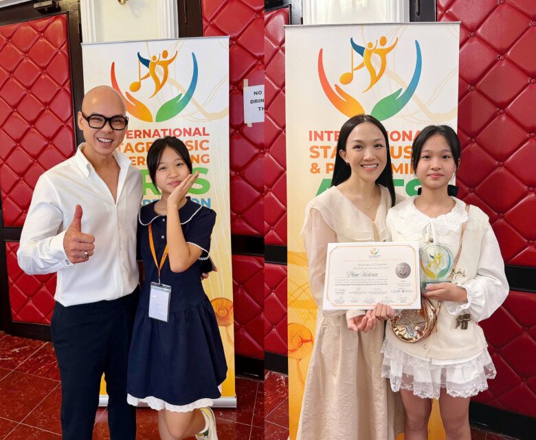 Giữa tháng 12/2025 vừa qua, vợ chồng Phan Đinh Tùng tự hào vì con gái đạt giải Nhì tại cuộc thi piano.