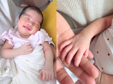 Con gái HHen Niê chưa tròn 1 tháng tuổi tay chân đã dài ngoằng, diện mạo xinh yêu chuẩn gen hoa hậu