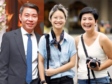 NSND Công Lý hội ngộ vợ cũ - BTV Thục Khuê, gia đình đủ mặt từ bố mẹ đến 2 con chung nửa huyết thống