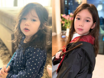 Ái nữ Hà Anh ngày bé cực yêu nay trổ nét như "hoa hậu nhí", gương mặt chuẩn Tây giống bố nhiều hơn mẹ