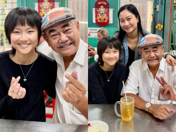 Con gái kín tiếng của NSND Việt Anh về nước thăm bố, lần đầu được gặp mặt mẹ kế trẻ tuổi