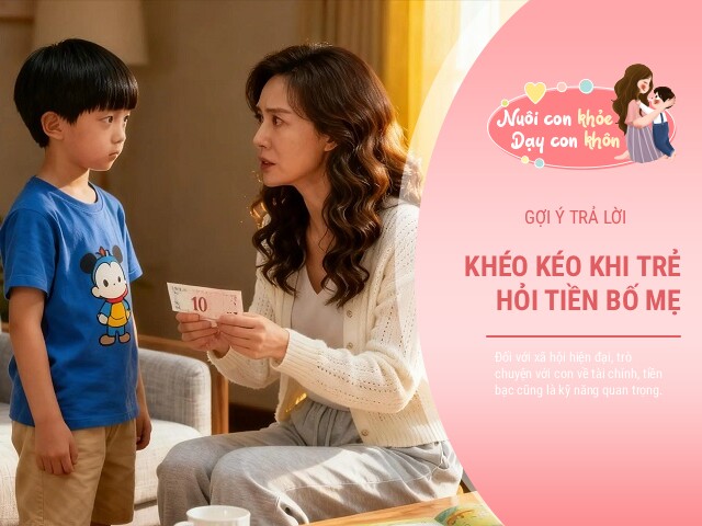 4 câu trả lời khi con xin tiền khiến con mất tự tin, xa cách và khép lòng với bố mẹ