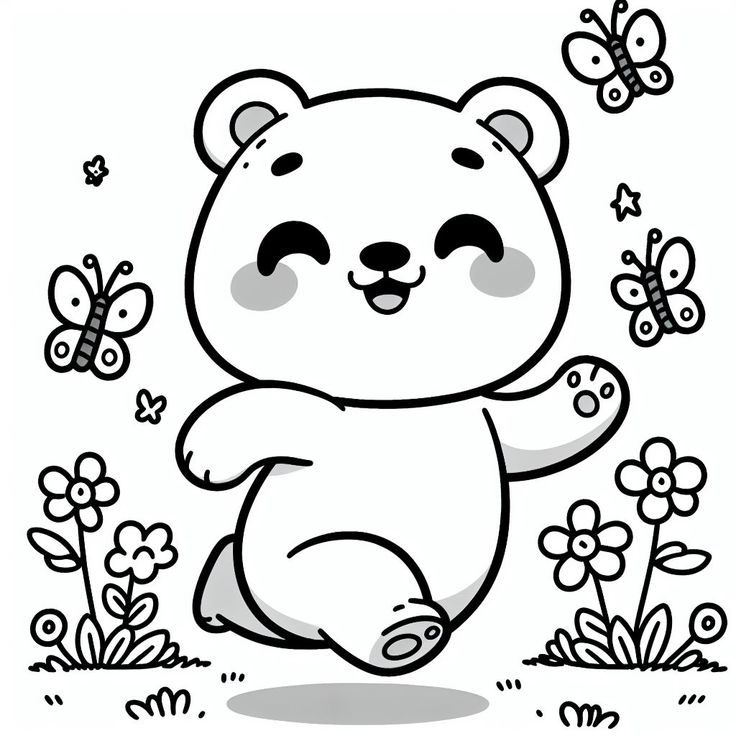 20 bức tranh tô màu chú gấu amp;#34;siêu dễ thươngamp;#34;, giúp bé chơi vui và phát triển trí tưởng tượng - 15