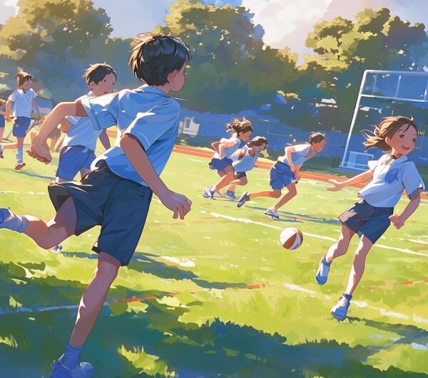 Khuyến khích các em vận động 30 phút thể chất mỗi ngày.