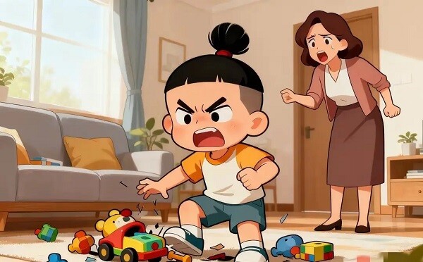 Bố mẹ hạn chế trách mắng khi dạy con.