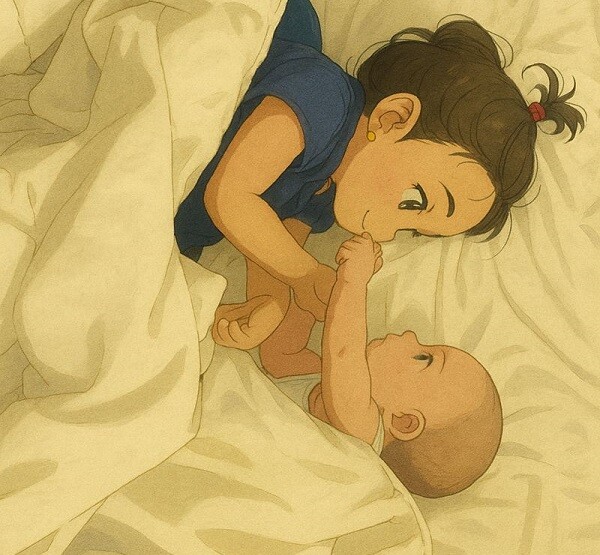 Bố mẹ hòa thuận, tôn trọng nhau là bài học đầu đời mà trẻ tiếp nhận.