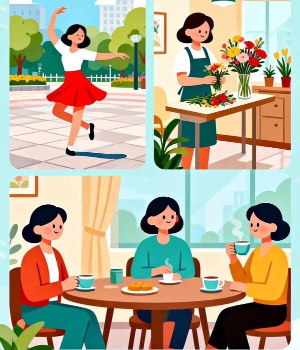 Hình ảnh của mẹ là nguồn cảm hứng, tấm gương cho trẻ về việc theo đuổi đam mê.