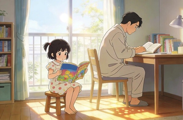 Bố mẹ tạo điều kiện cho con phát triển tốt.