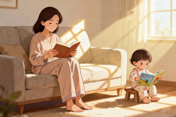 Thực tế, khi kể chuyện cho trẻ, dành không gian cho con tưởng tượng, suy đoán và tham gia vào câu chuyện.