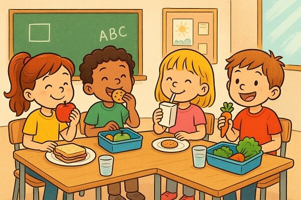 Khi trẻ đi học, sẽ tiếp xúc với nhiều bạn bè khác nhau.