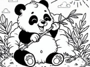 Tranh tô màu gấu trúc cho bé mầm non, người bạn hiền lành trong thế giới tuổi thơ