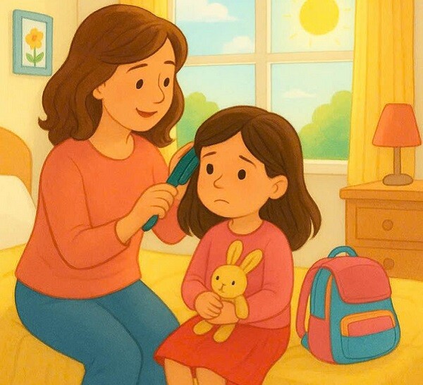 Mẹ chủ động chia sẻ niềm vui và nỗi buồn, trẻ sẽ học được cách thể hiện sự quan tâm và đồng cảm.