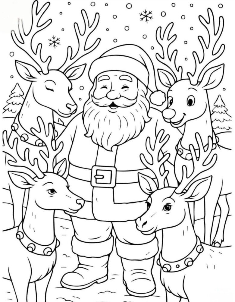 Tranh tô màu ông già Noel, cánh cửa đưa bé bước vào thế giới Giáng sinh nhiệm màu - 17