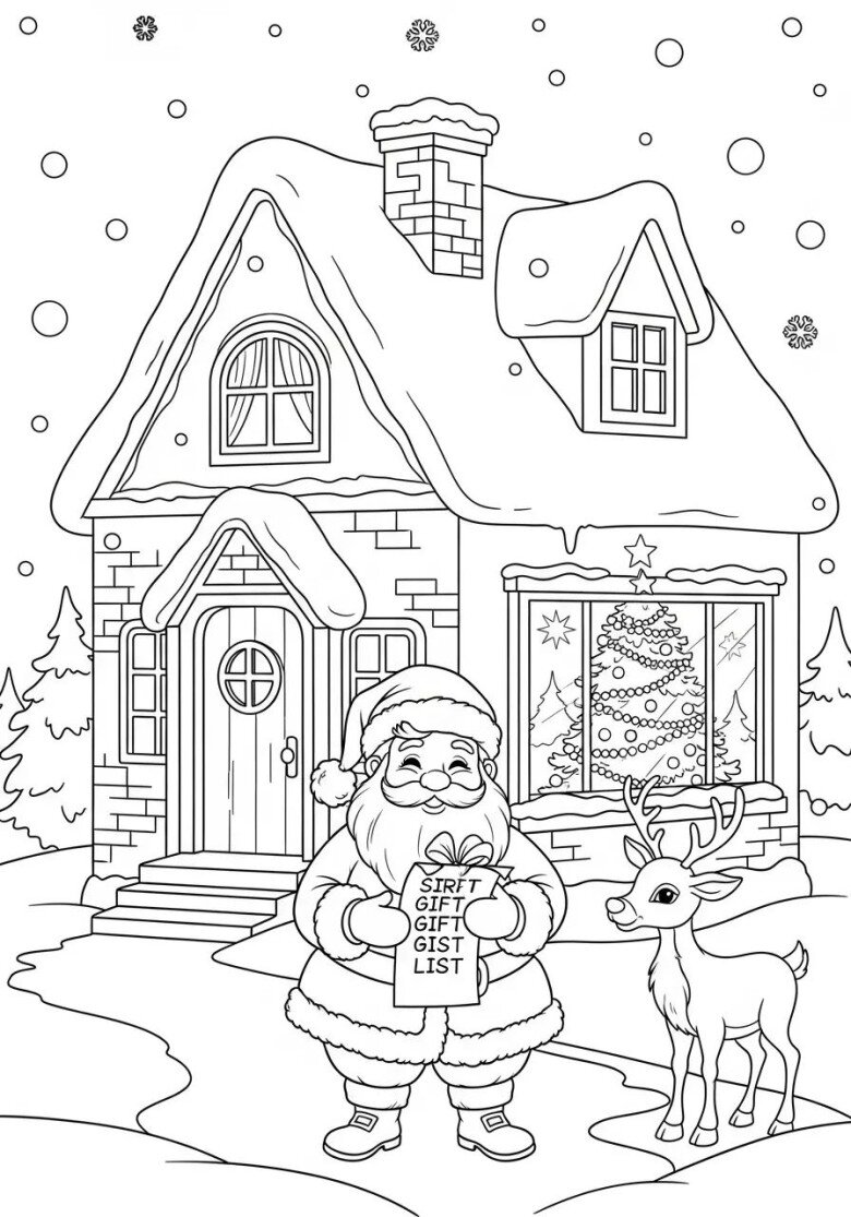 Tranh tô màu ông già Noel, cánh cửa đưa bé bước vào thế giới Giáng sinh nhiệm màu - 20