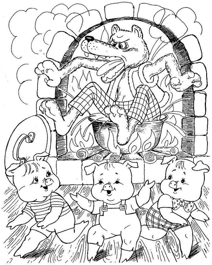 Tô màu tranh “Ba chú heo con”, thời gian cho bé vừa học vừa chơi thật vui - 2