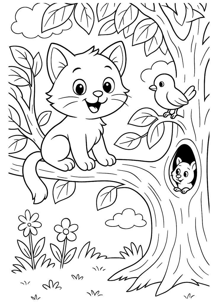 Tranh tô màu động vật hoa dã, dạy bé hiểu về thiên nhiên - 13