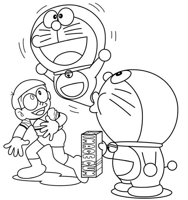 Tranh tô màu Doraemon và Nobita, khơi gợi trí tưởng tượng, niềm vui tuổi thơ cho bé - 18
