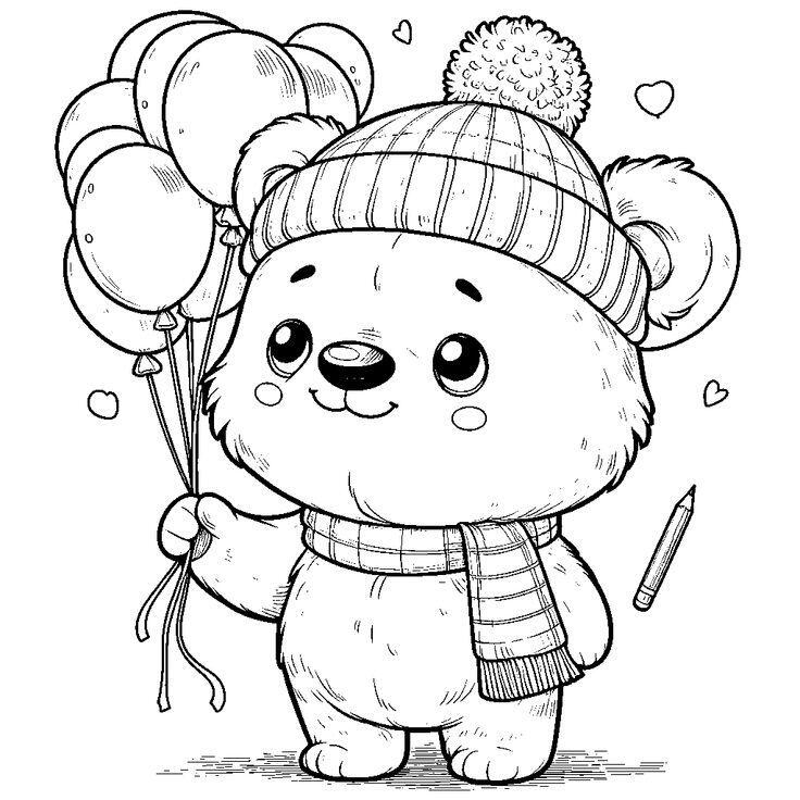 Tranh tô màu gấu con vui vẻ, cùng sắc màu nuôi dưỡng cảm xúc và trí tưởng tượng cho bé - 18