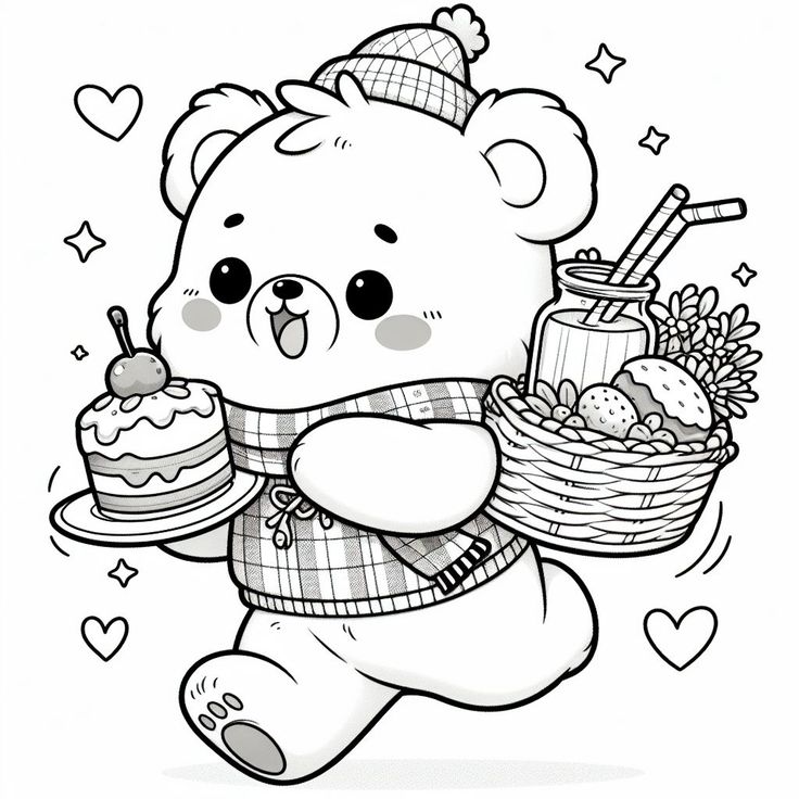 Tranh tô màu gấu con vui vẻ, cùng sắc màu nuôi dưỡng cảm xúc và trí tưởng tượng cho bé - 3