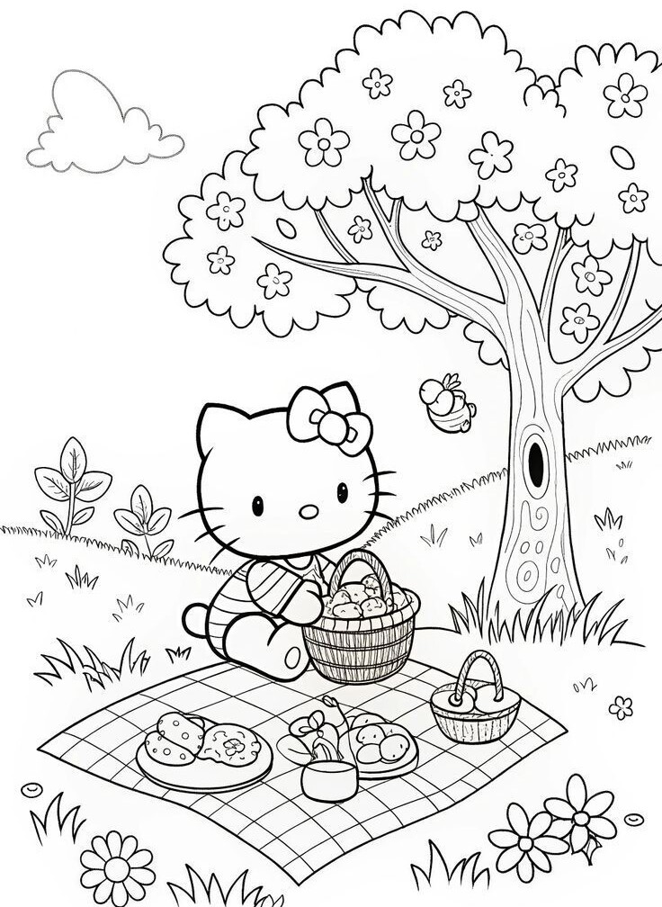 Tranh tô màu Hello Kitty - Người bạn nhỏ giúp bé yêu sáng tạo mỗi ngày - 10