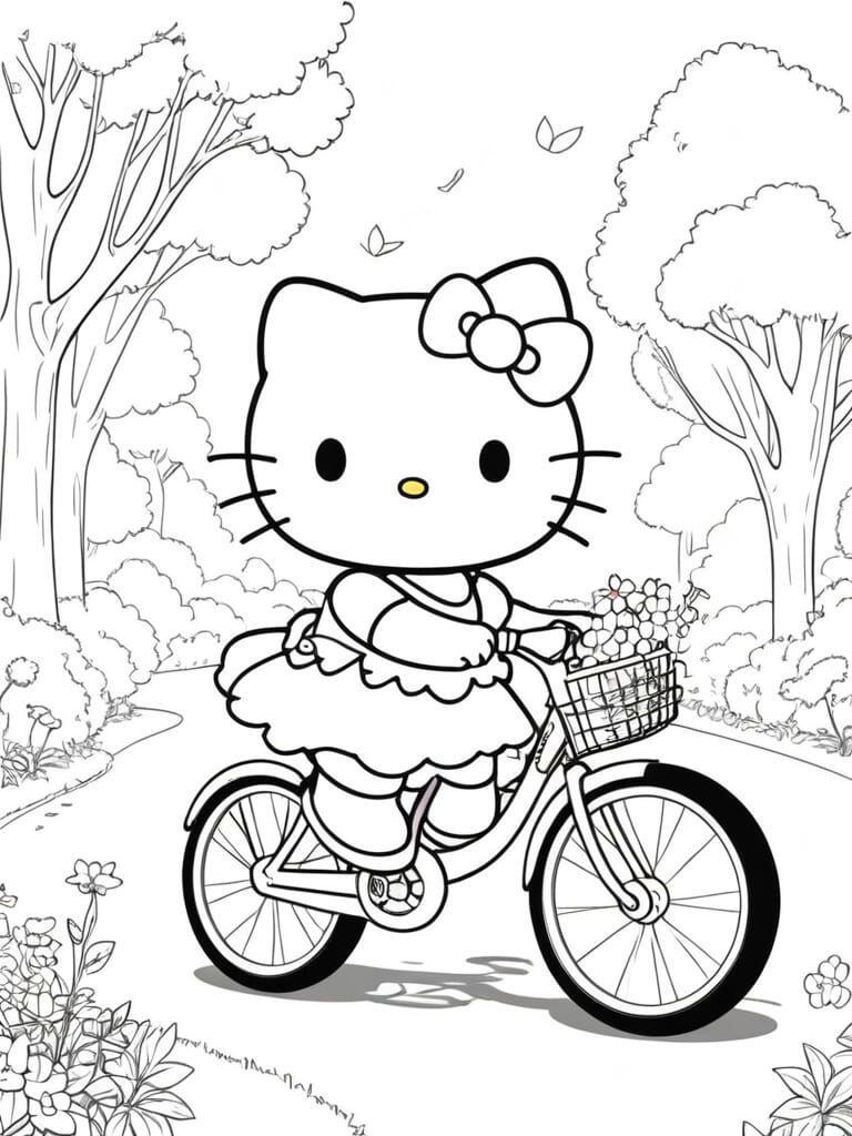 Tranh tô màu Hello Kitty - Người bạn nhỏ giúp bé yêu sáng tạo mỗi ngày - 16