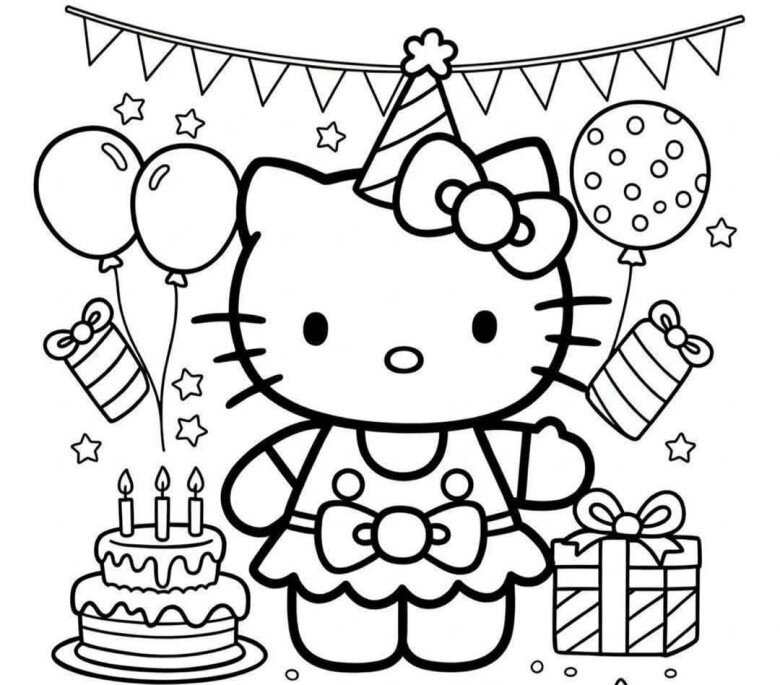 Tranh tô màu Hello Kitty - Người bạn nhỏ giúp bé yêu sáng tạo mỗi ngày - 18