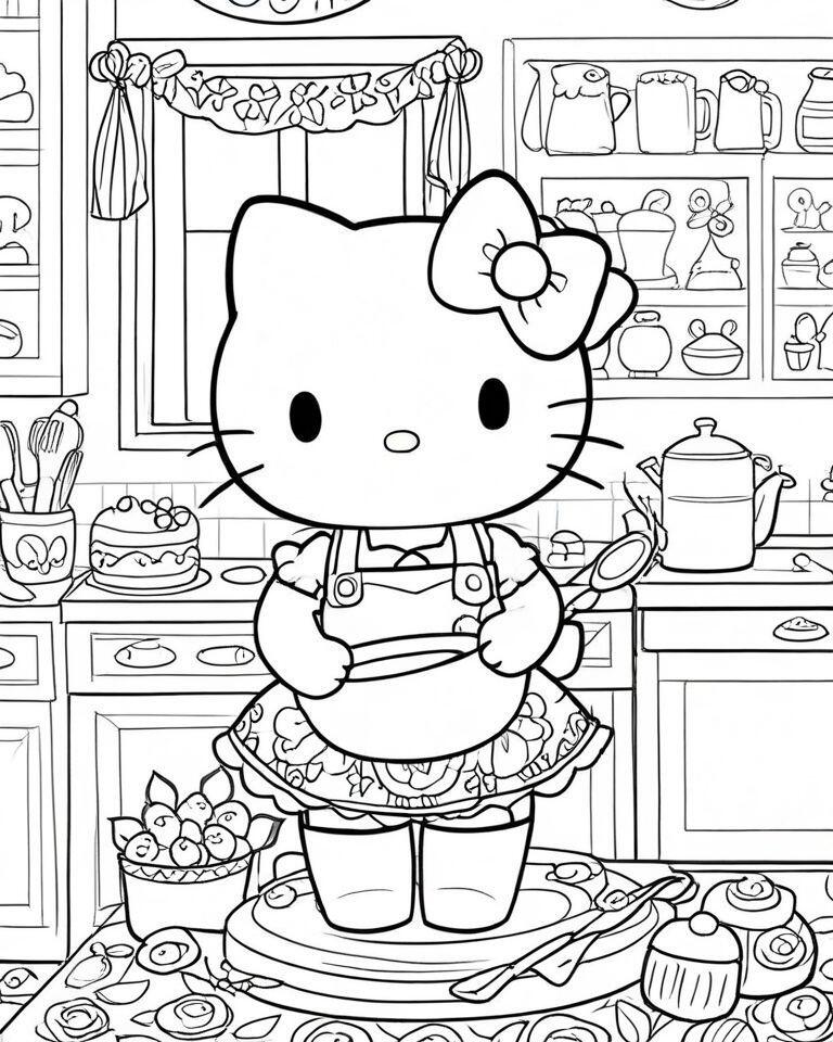 Tranh tô màu Hello Kitty - Người bạn nhỏ giúp bé yêu sáng tạo mỗi ngày - 6