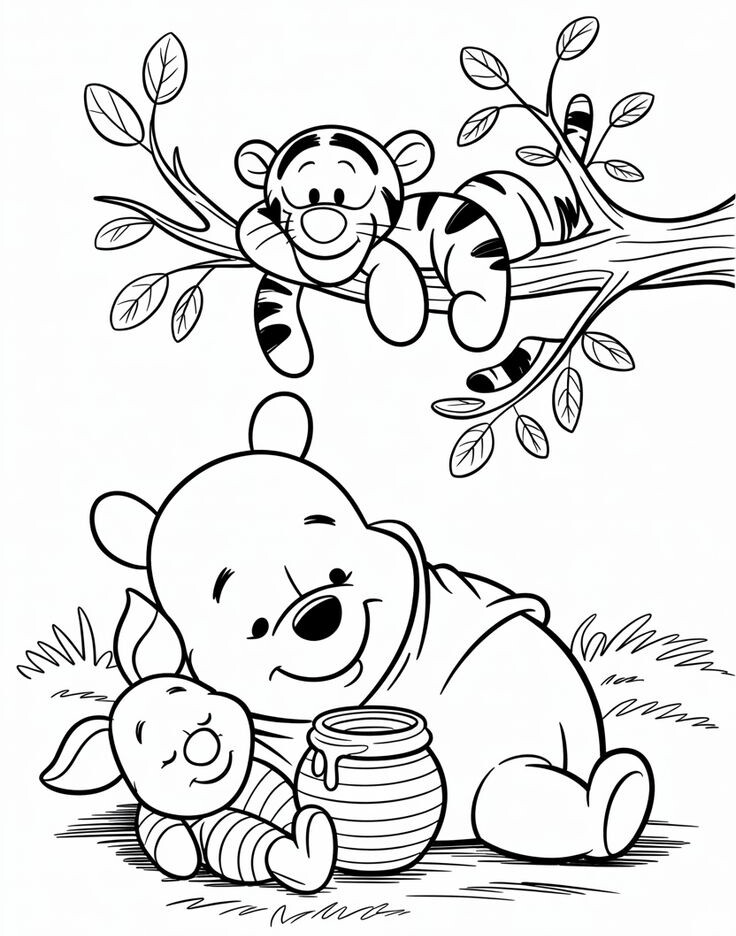 Cùng bé tô màu tranh Gấu Pooh, khoảnh khắc vui vẻ mà tuổi thơ con cần có - 2