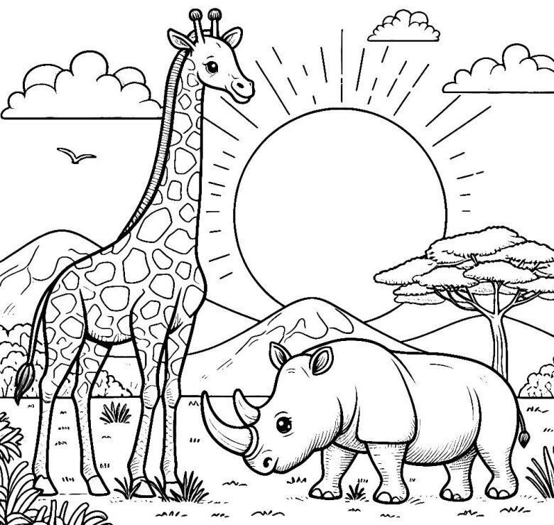 Mẹ cùng con tô màu tranh hươu cao cổ, nuôi dưỡng trí tò mò hỗ trợ bé học hỏi tự nhiên - 14