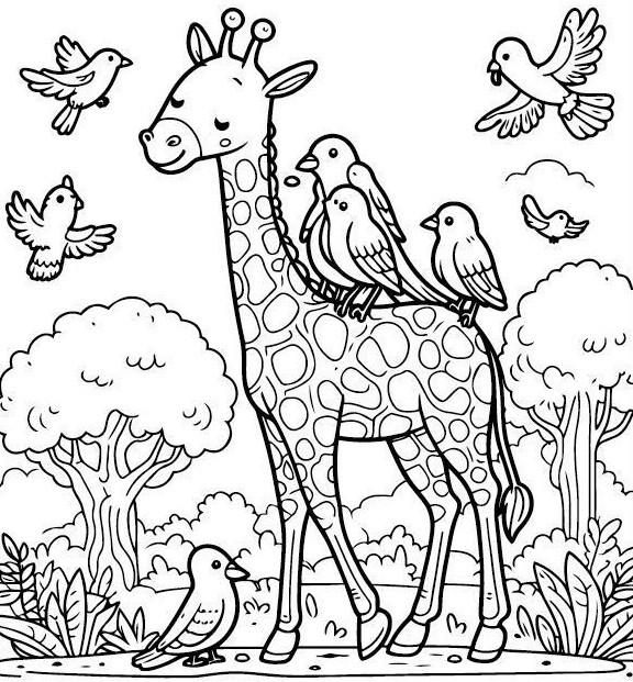 Mẹ cùng con tô màu tranh hươu cao cổ, nuôi dưỡng trí tò mò hỗ trợ bé học hỏi tự nhiên - 12