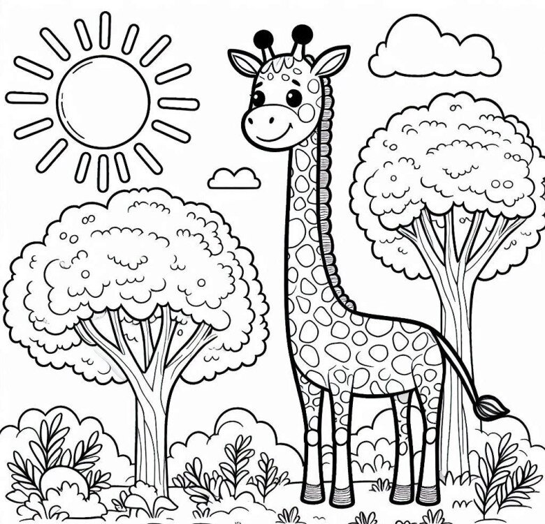Mẹ cùng con tô màu tranh hươu cao cổ, nuôi dưỡng trí tò mò hỗ trợ bé học hỏi tự nhiên - 11