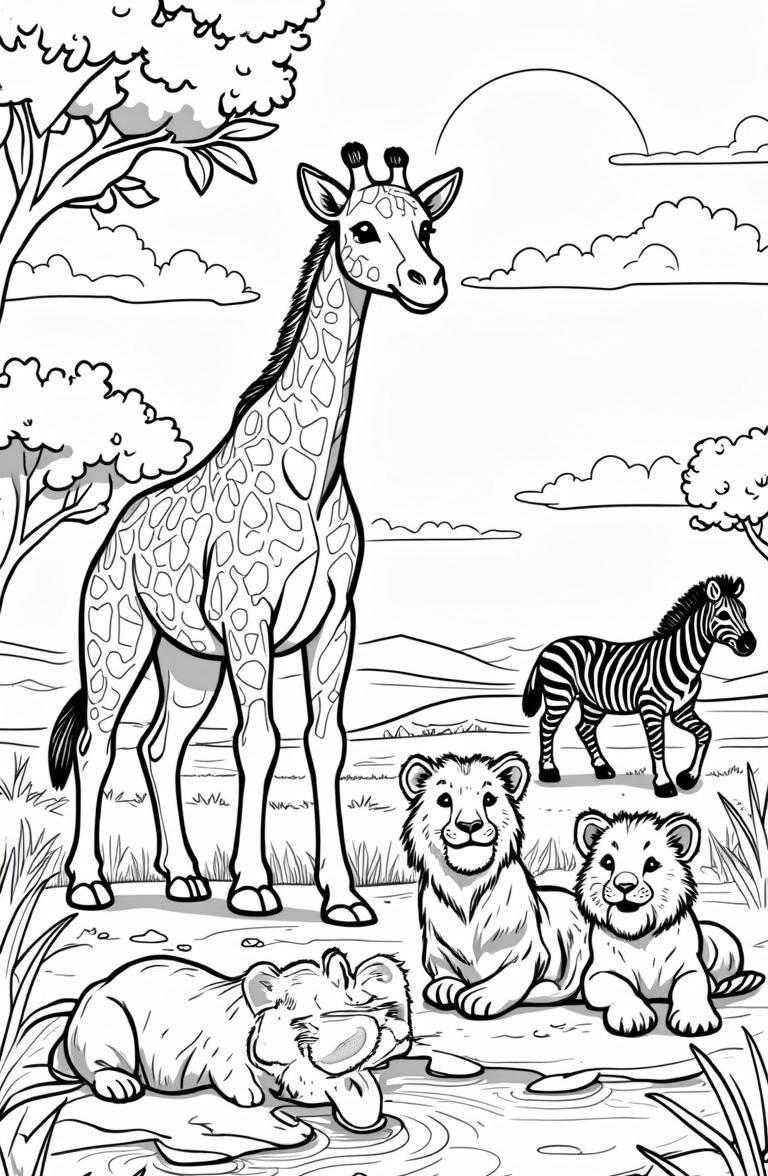 Mẹ cùng con tô màu tranh hươu cao cổ, nuôi dưỡng trí tò mò hỗ trợ bé học hỏi tự nhiên - 10