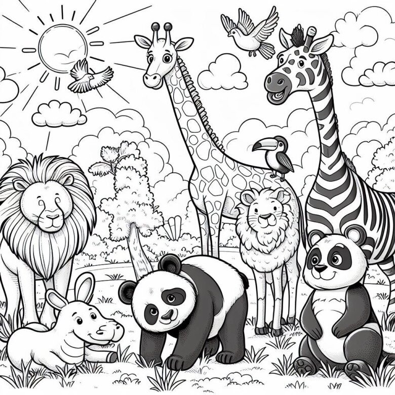 Mẹ cùng con tô màu tranh hươu cao cổ, nuôi dưỡng trí tò mò hỗ trợ bé học hỏi tự nhiên - 9