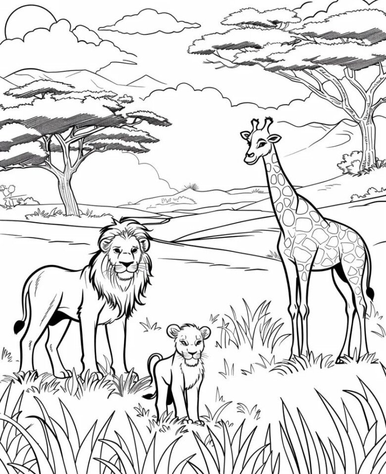 Mẹ cùng con tô màu tranh hươu cao cổ, nuôi dưỡng trí tò mò hỗ trợ bé học hỏi tự nhiên - 6